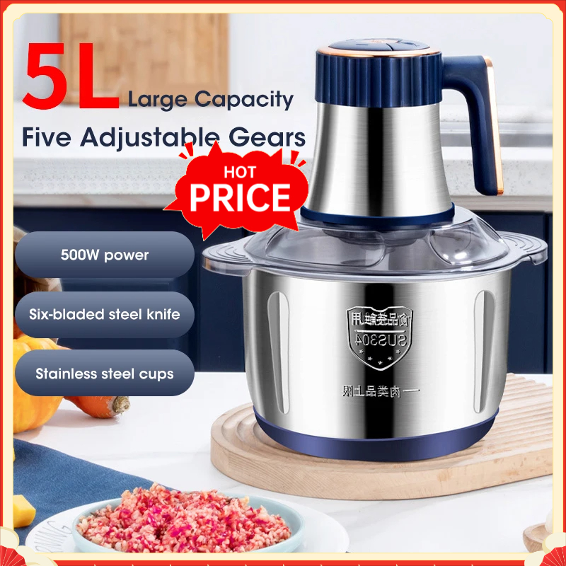 Baby Food Vegetables - 5L Electric Meat Grinders 304 Stainless