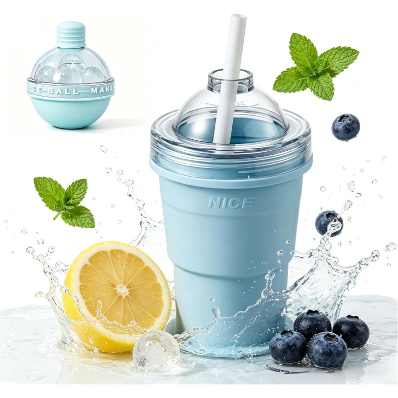Training Cup Straw - This 2-in-1 collapsible hockey cup comes
