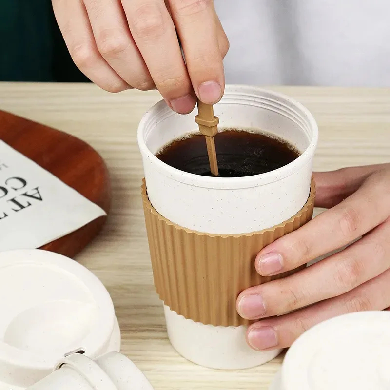 450ML Coffee Cups With Lids Wh - Training Cup Straw ulasan dan harga