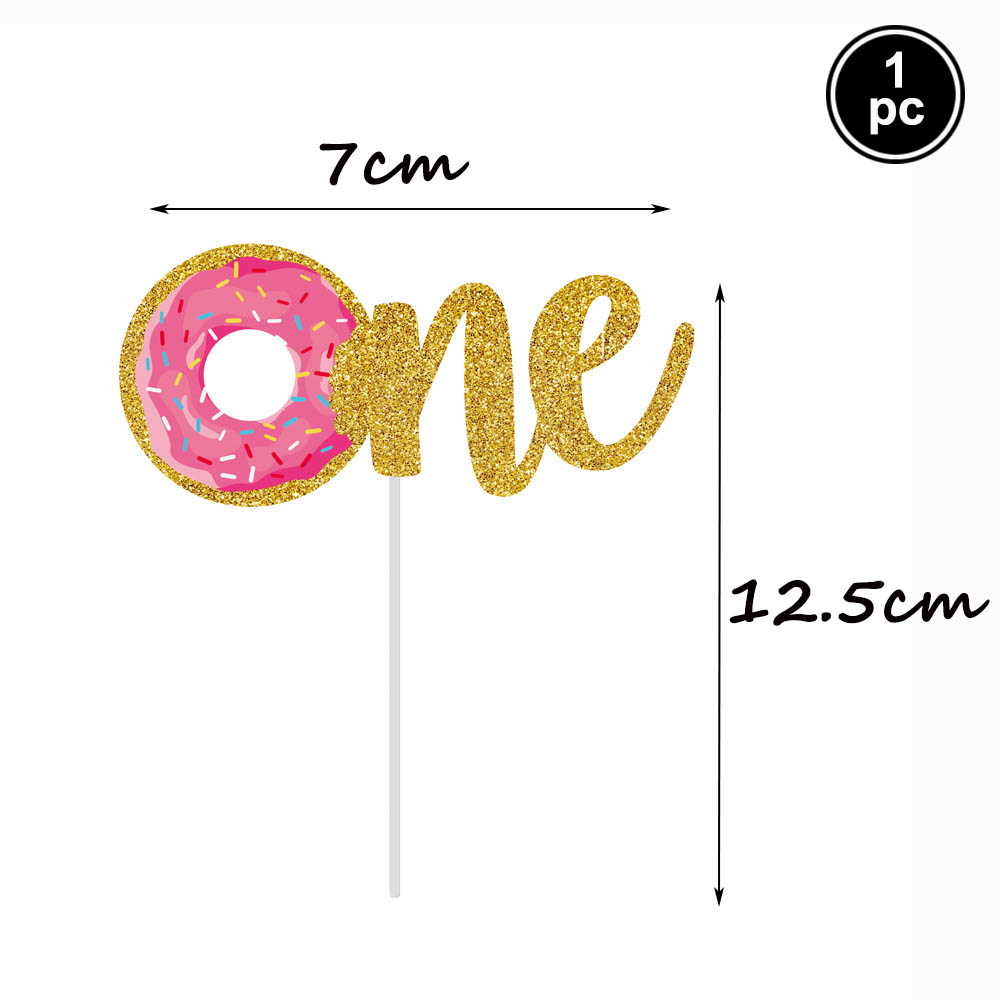 Donut Cake Decoration Happy Bi - Baby Food Year Old ulasan dan harga
