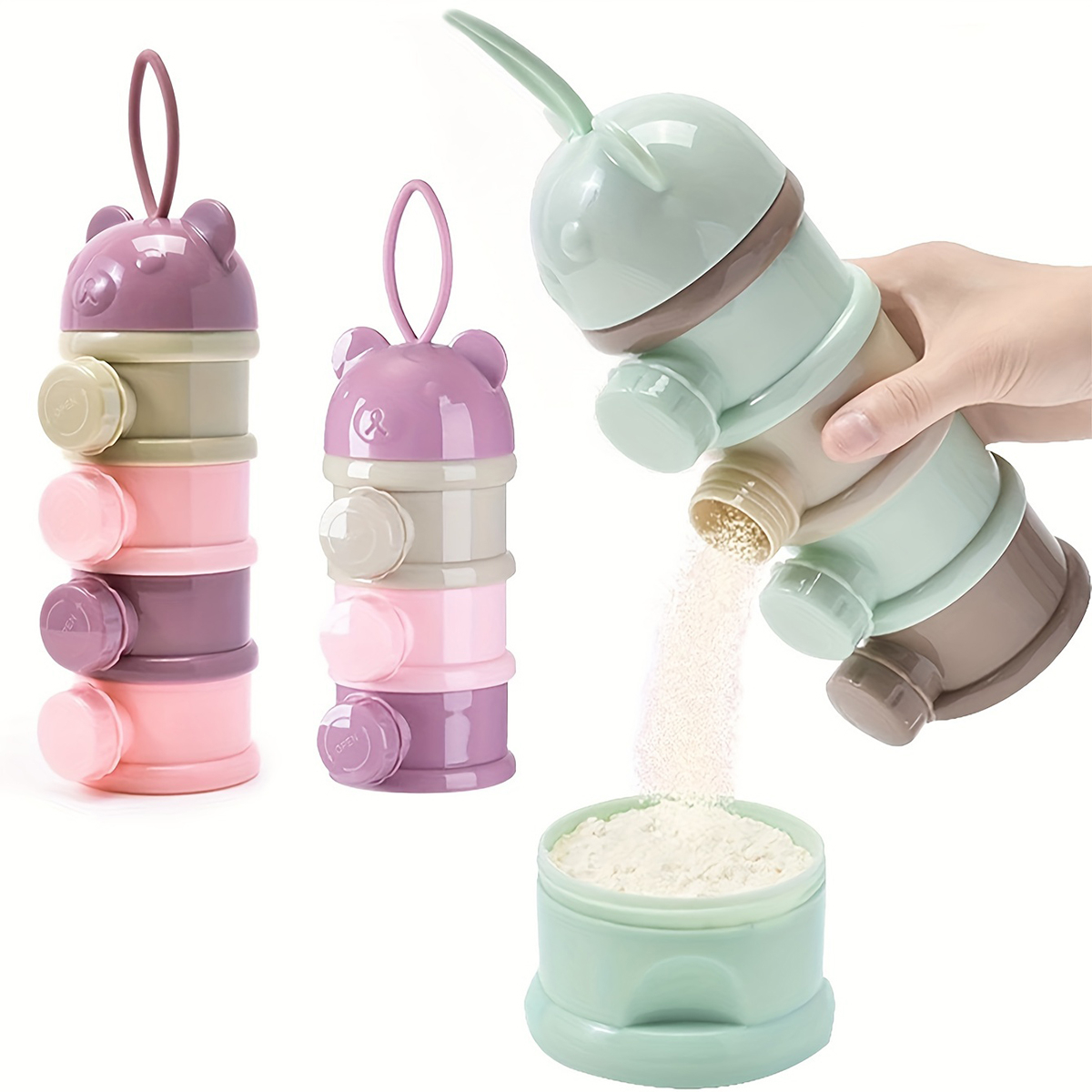 Large Capacity Baby Milk Powde - Baby Food Glass Jar ulasan dan harga