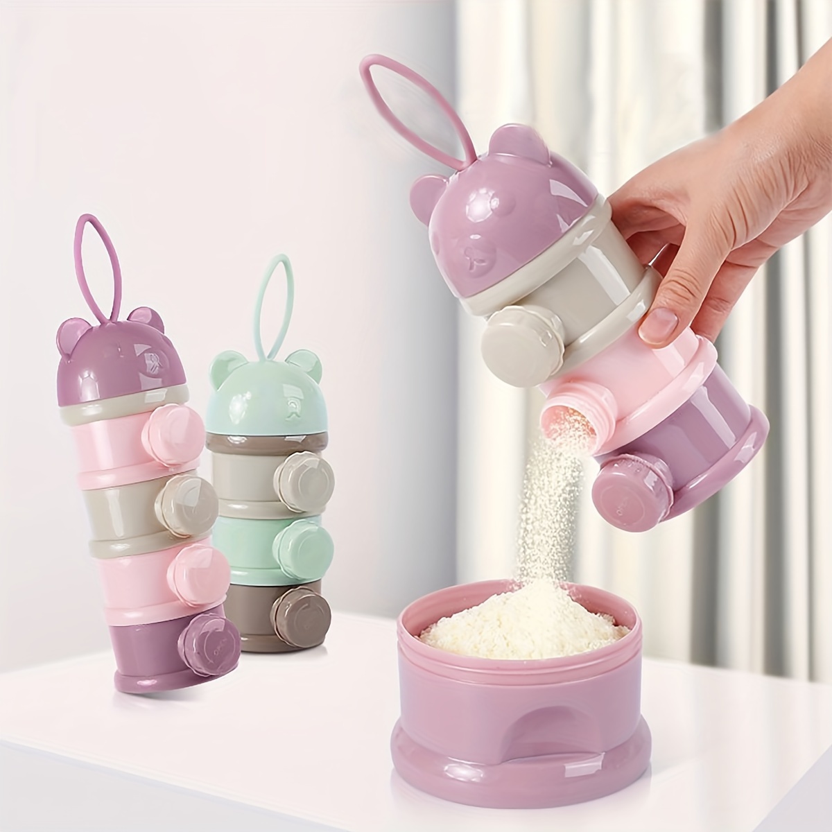 Large Capacity Baby Milk Powde - Baby Food Glass Jar ulasan dan harga