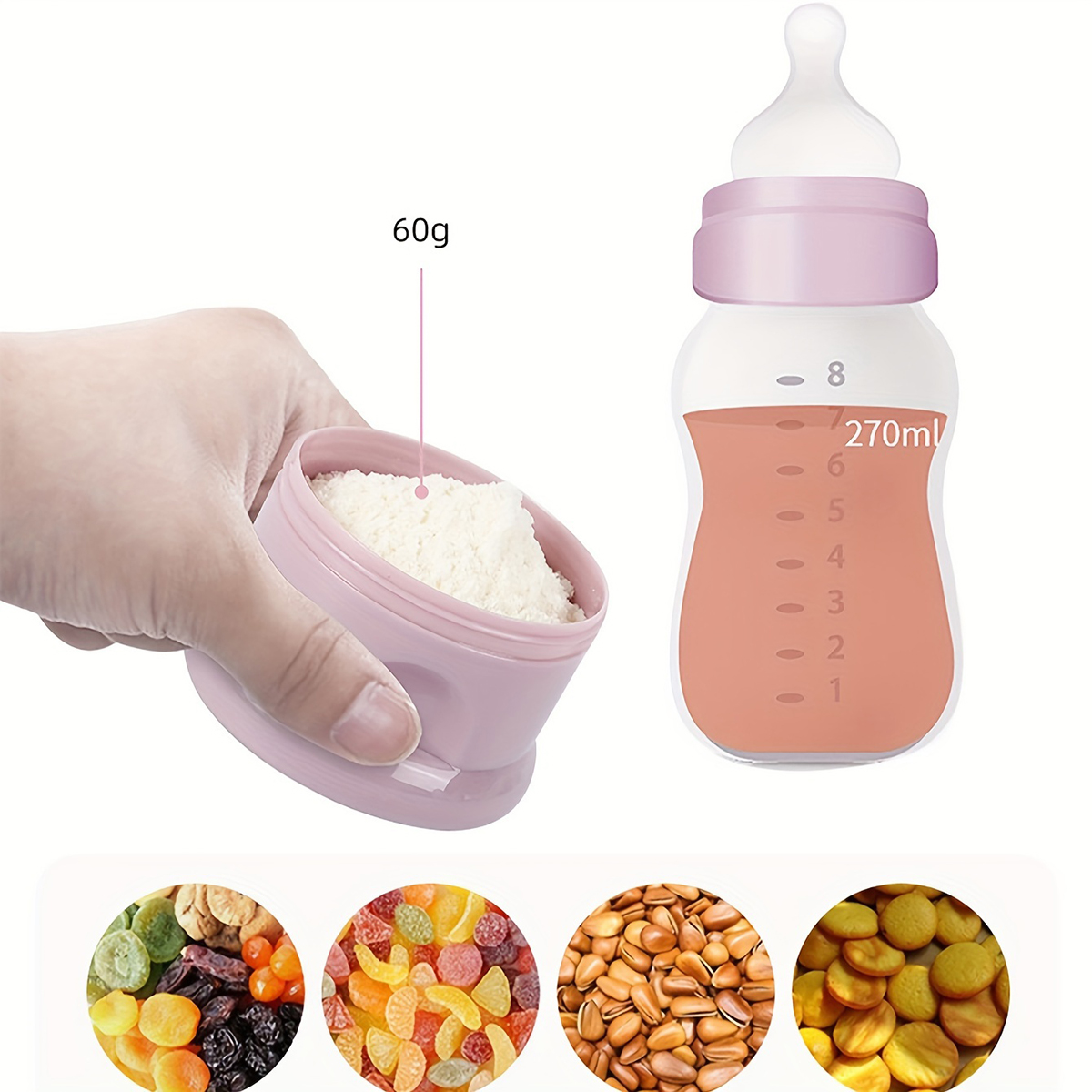 Large Capacity Baby Milk Powde - Baby Food Glass Jar ulasan dan harga