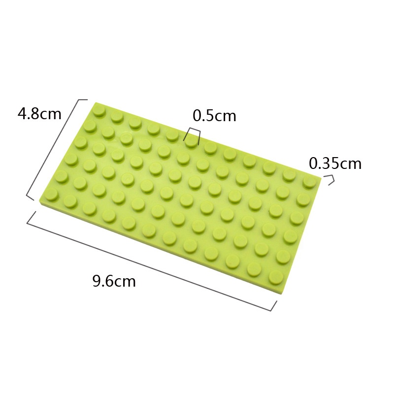 10PCS 6X12 Dots Base Plate Cla - Baby Food Eat ulasan dan harga