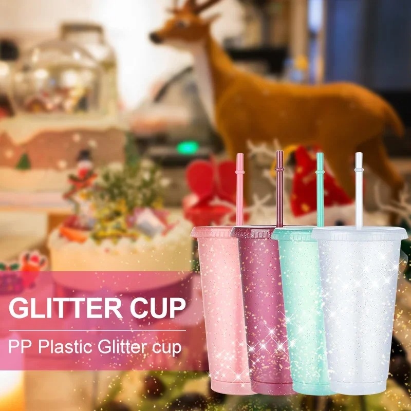 Summer Party Glitter Cups Girl - Training Cup Straw ulasan dan harga