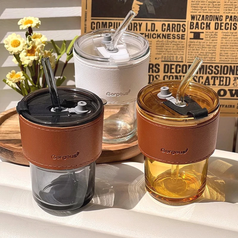 Glass Sipper Cups Reusable Spi - Training Cup Straw ulasan dan harga