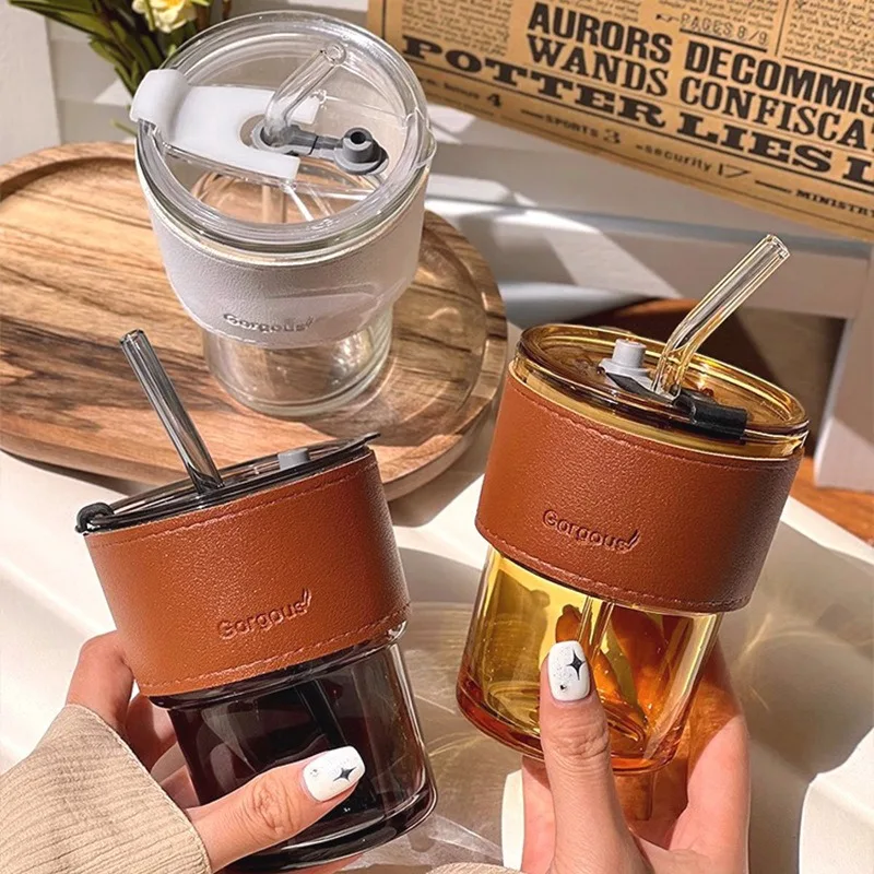 Glass Sipper Cups Reusable Spi - Training Cup Straw ulasan dan harga