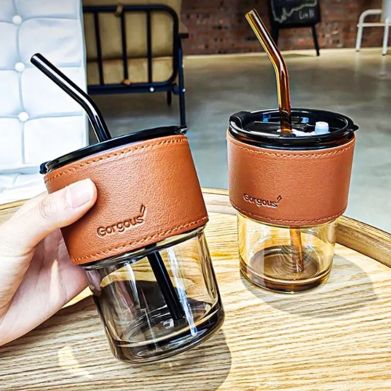 Glass Sipper Cups Reusable Spi - Training Cup Straw ulasan dan harga
