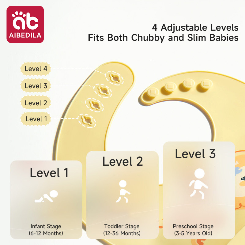 AIBEDILA Baby Silicone Bib Wat - Baby Food Year Old ulasan dan harga