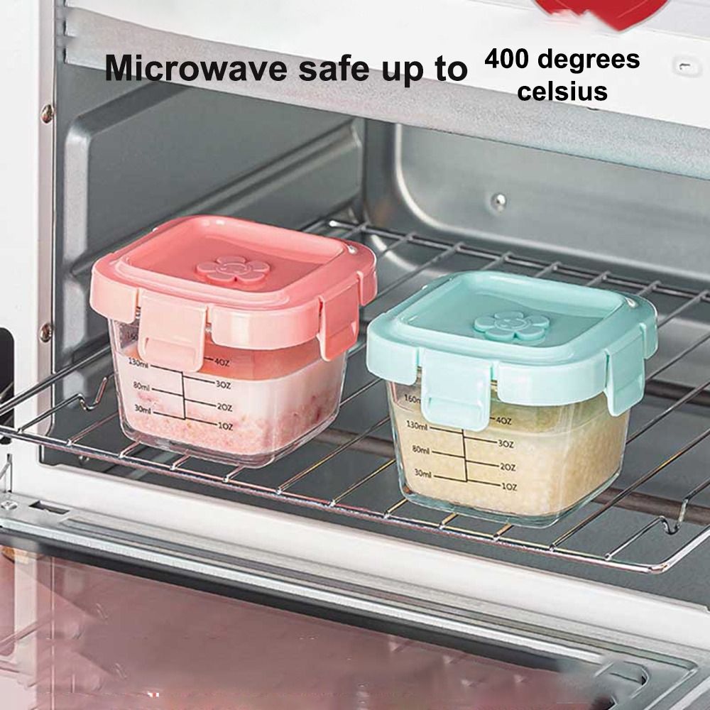 Glass Food Storage Box New 170 - Baby Food Jars Glass ulasan dan harga