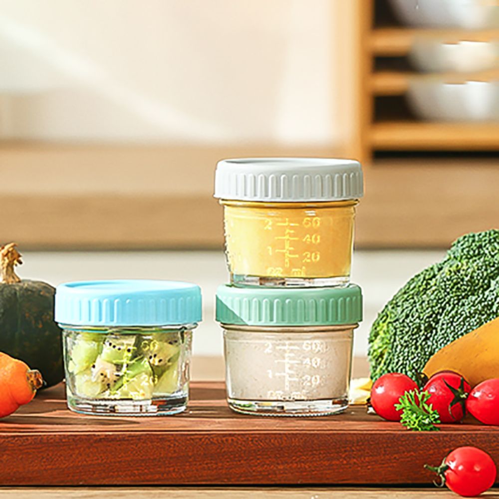 6pcs Multipurpose Glass Baby F - Baby Food Jars Glass ulasan dan harga