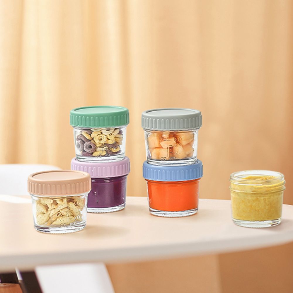 6pcs Glass Baby Food Jar Reusa - Baby Food Jars Glass ulasan dan harga