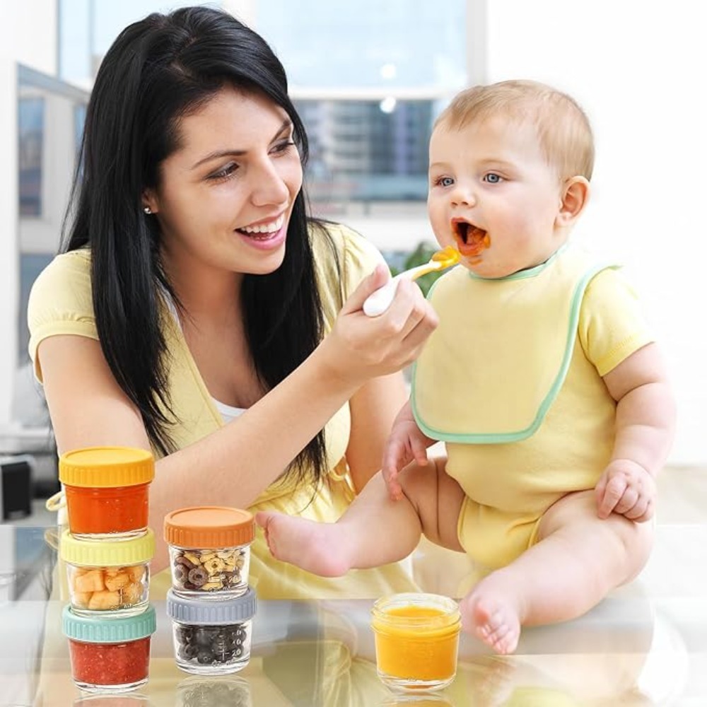 6pcs Glass Baby Food Jar Reusa - Baby Food Jars Glass ulasan dan harga
