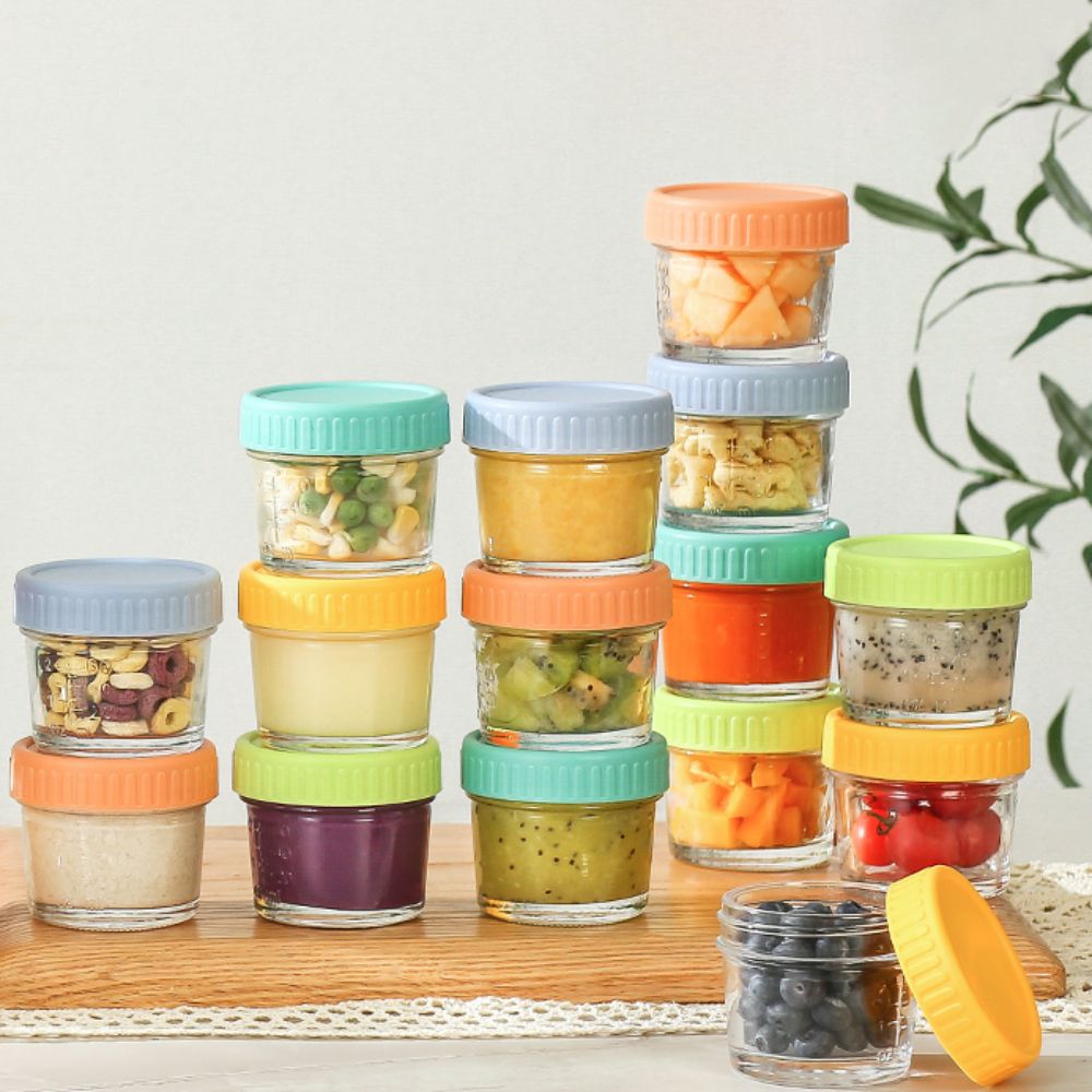 6pcs Glass Baby Food Jar Reusa - Baby Food Jars Glass ulasan dan harga