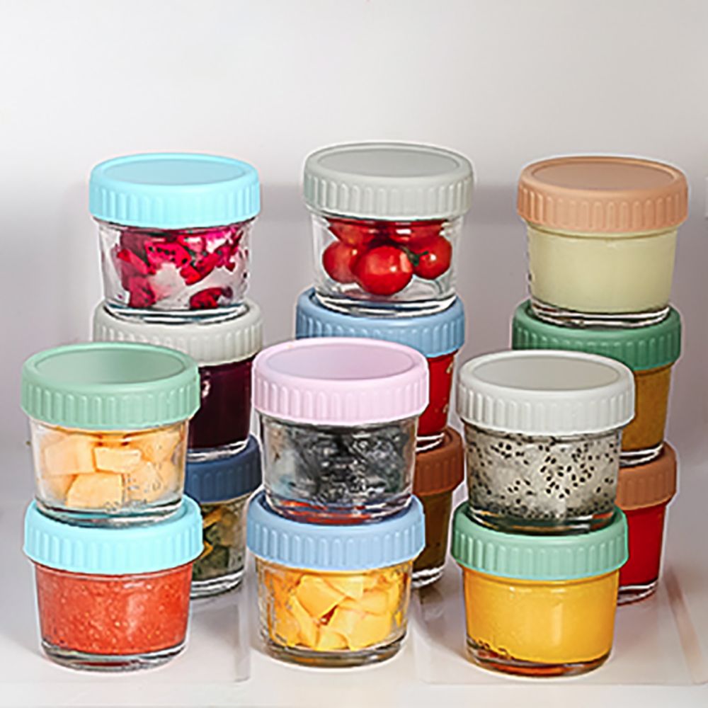 6pcs Glass Baby Food Jar Reusa - Baby Food Jars Glass ulasan dan harga