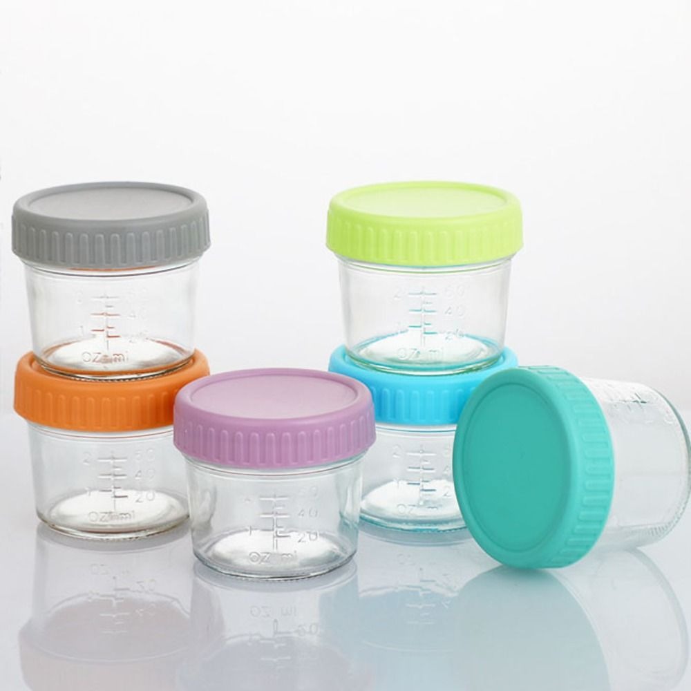 6pcs Glass Baby Food Jar Reusa - Baby Food Jars Glass ulasan dan harga