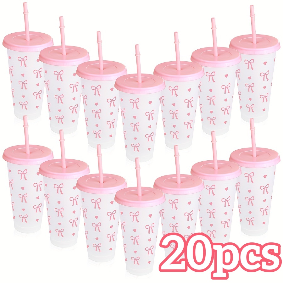 2/20pcs 24oz Reusable Party Cu - Training Cup Straw ulasan dan harga