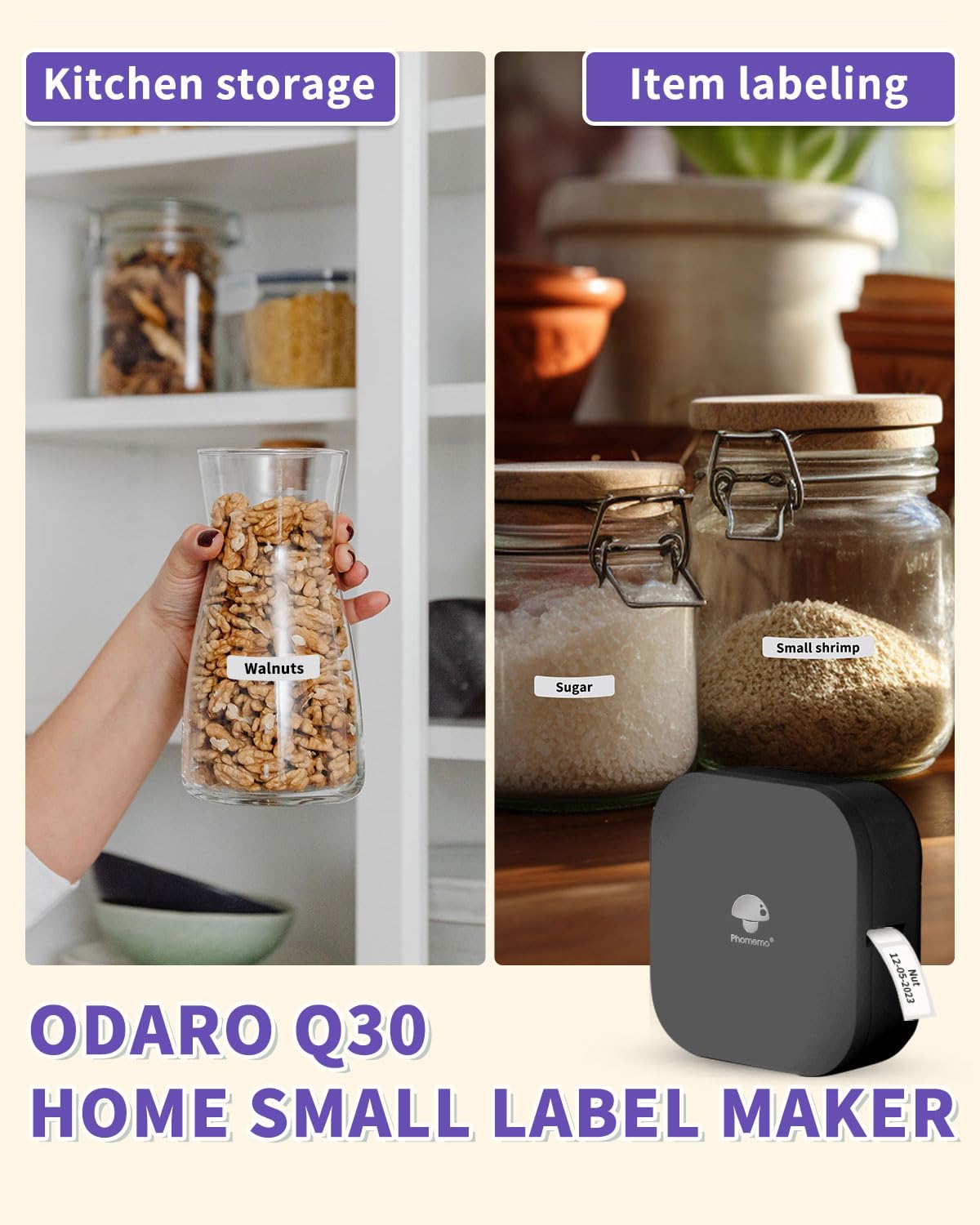 Phomemo Q30 Thermal Label Prin - Baby Food Label ulasan dan harga