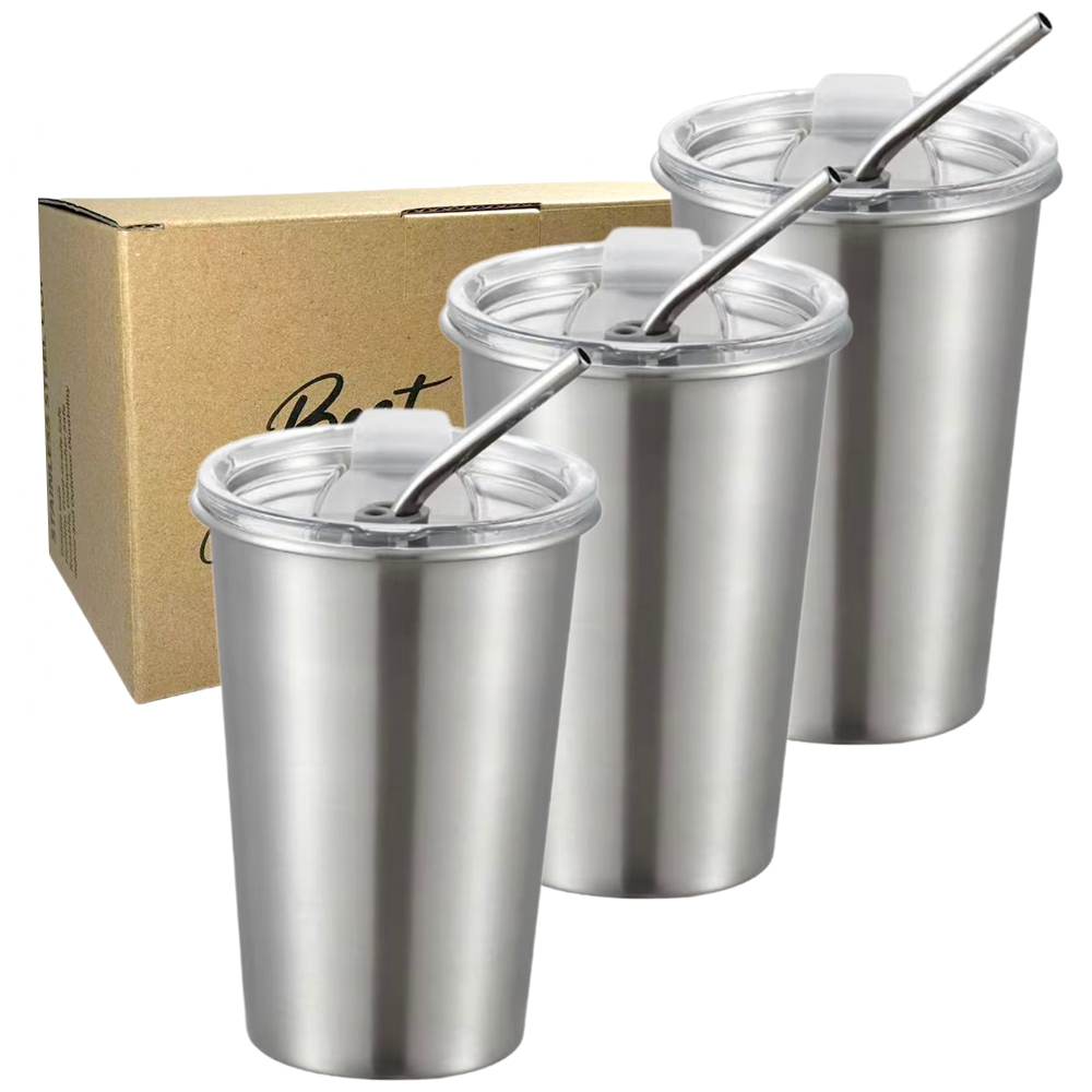 3 Pack  Stainless Steel Cup Pi - Training Cup Straw ulasan dan harga