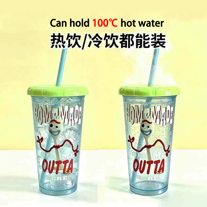 4Pcs Toy Story Straw Cup Carto - Training Cup Straw ulasan dan harga