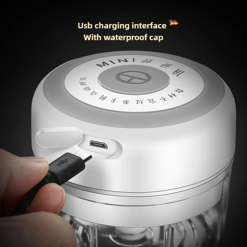 Electric Mini Garlic Chopper 1 - Baby Food Vegetables ulasan dan harga