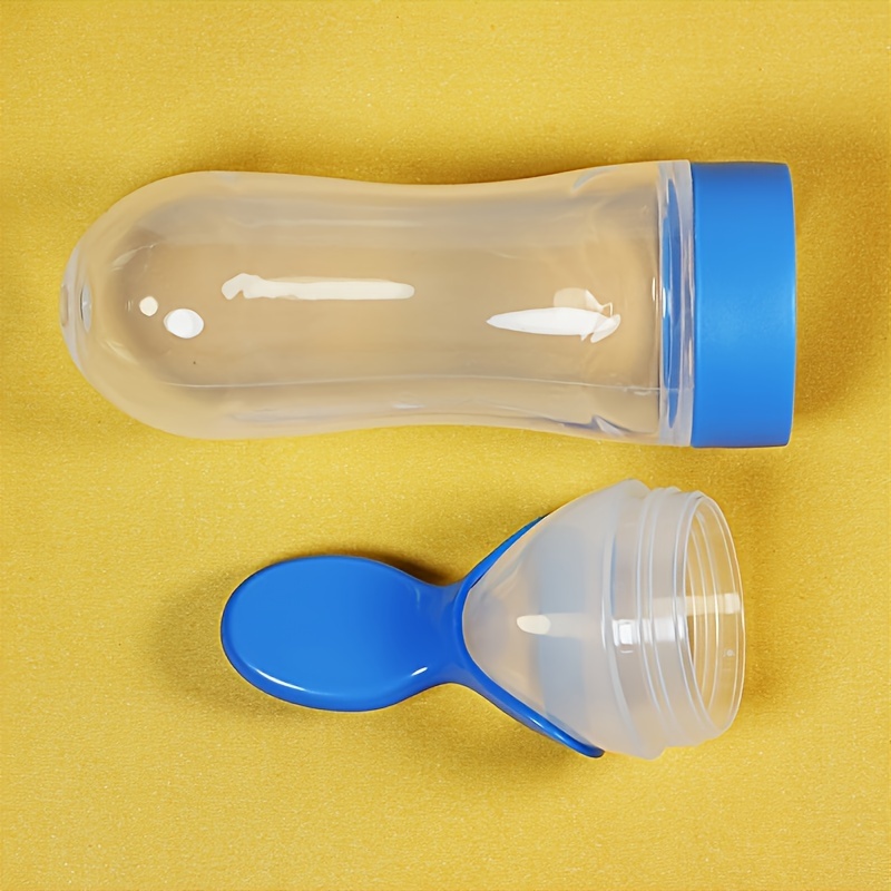 Baby Feeding Silicone Bottle w - Self Feed Spoon ulasan dan harga
