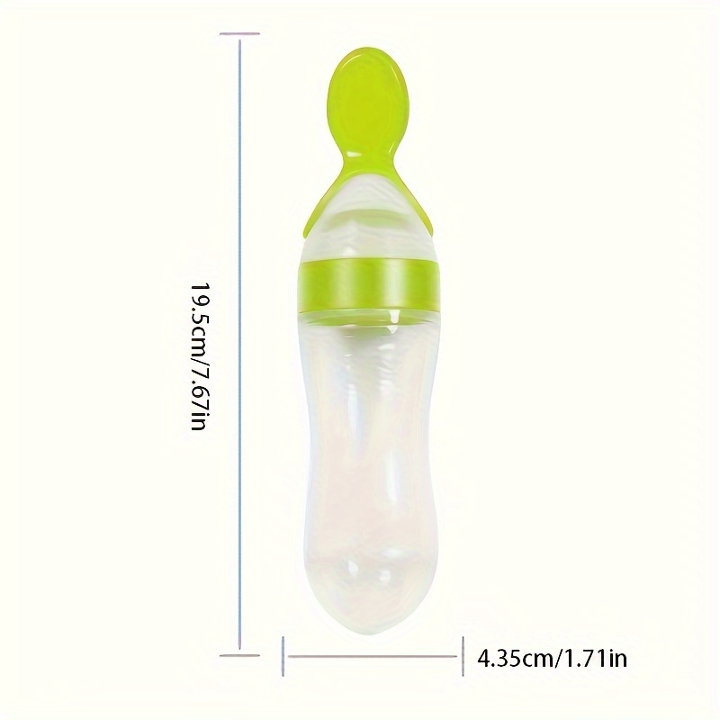 Baby Feeding Silicone Bottle w - Self Feed Spoon ulasan dan harga