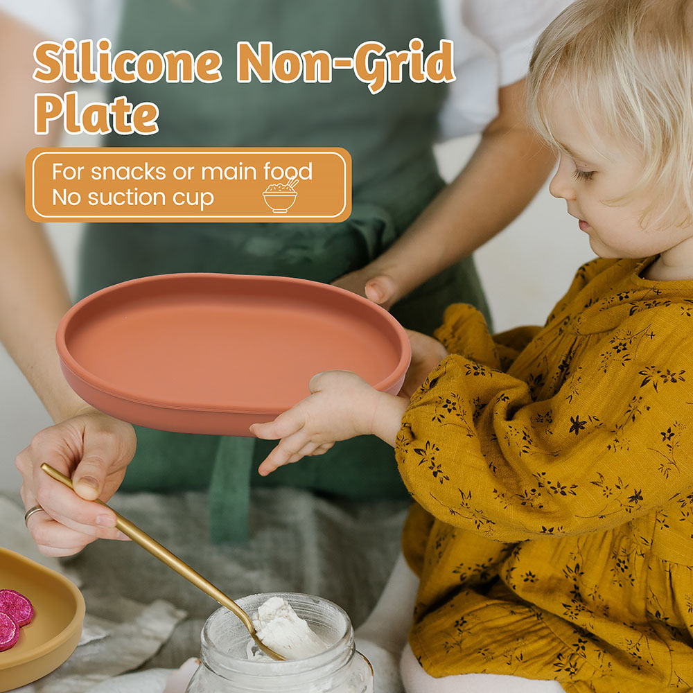 Baby Safe Silicone Dining Plat - Plate Suction Toddler ulasan dan harga