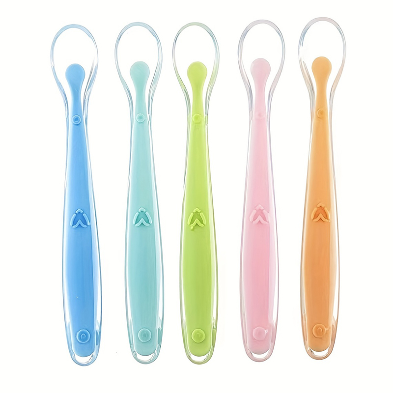 1/2pcs Soft Tip Baby Silicone  - Self Feed Spoon ulasan dan harga