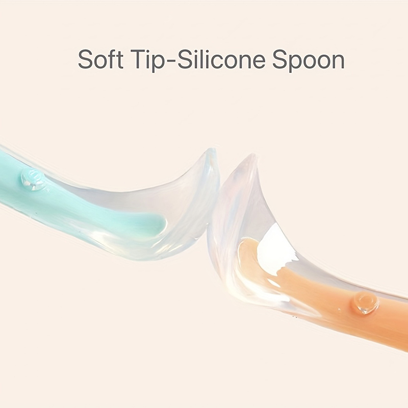 1/2pcs Soft Tip Baby Silicone  - Self Feed Spoon ulasan dan harga