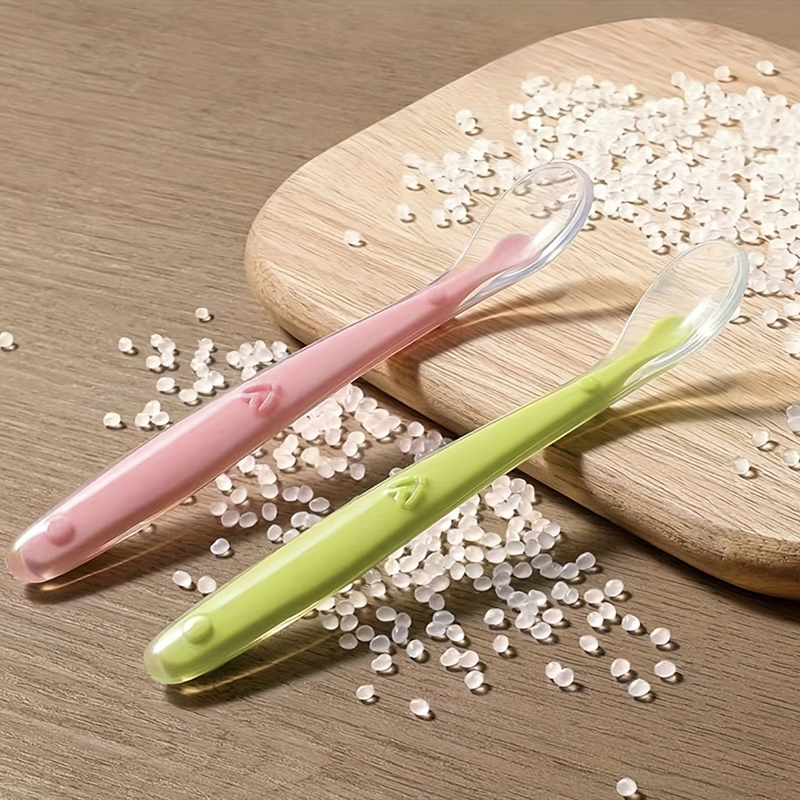 1/2pcs Soft Tip Baby Silicone  - Self Feed Spoon ulasan dan harga