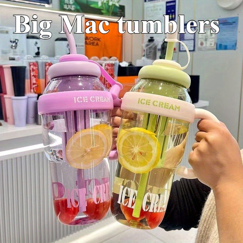 Trendy Oversized Tumbler - 32o - Training Cup Straw ulasan dan harga
