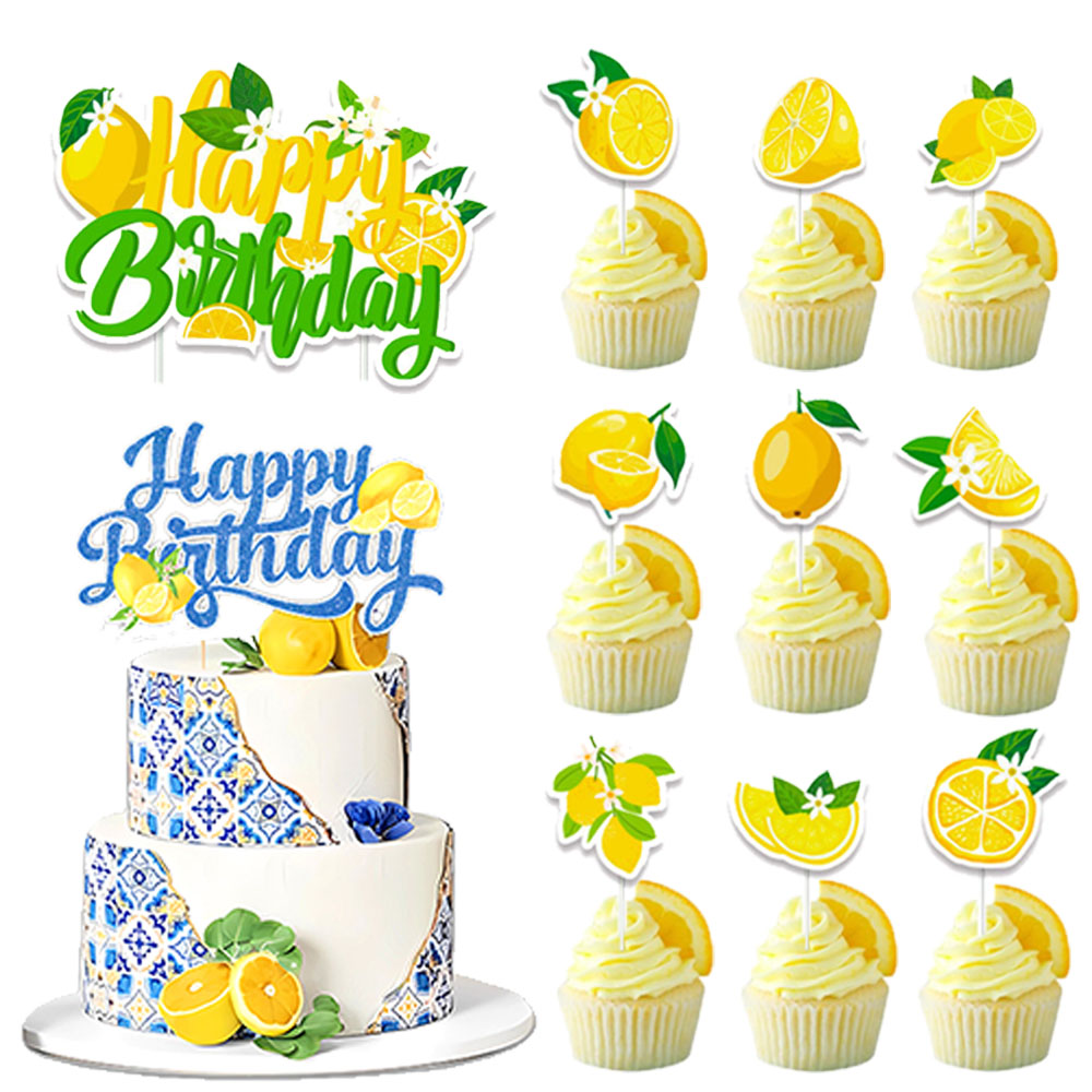 Lemon Cupcake Toppers Summer C - Baby Food Ideas ulasan dan harga