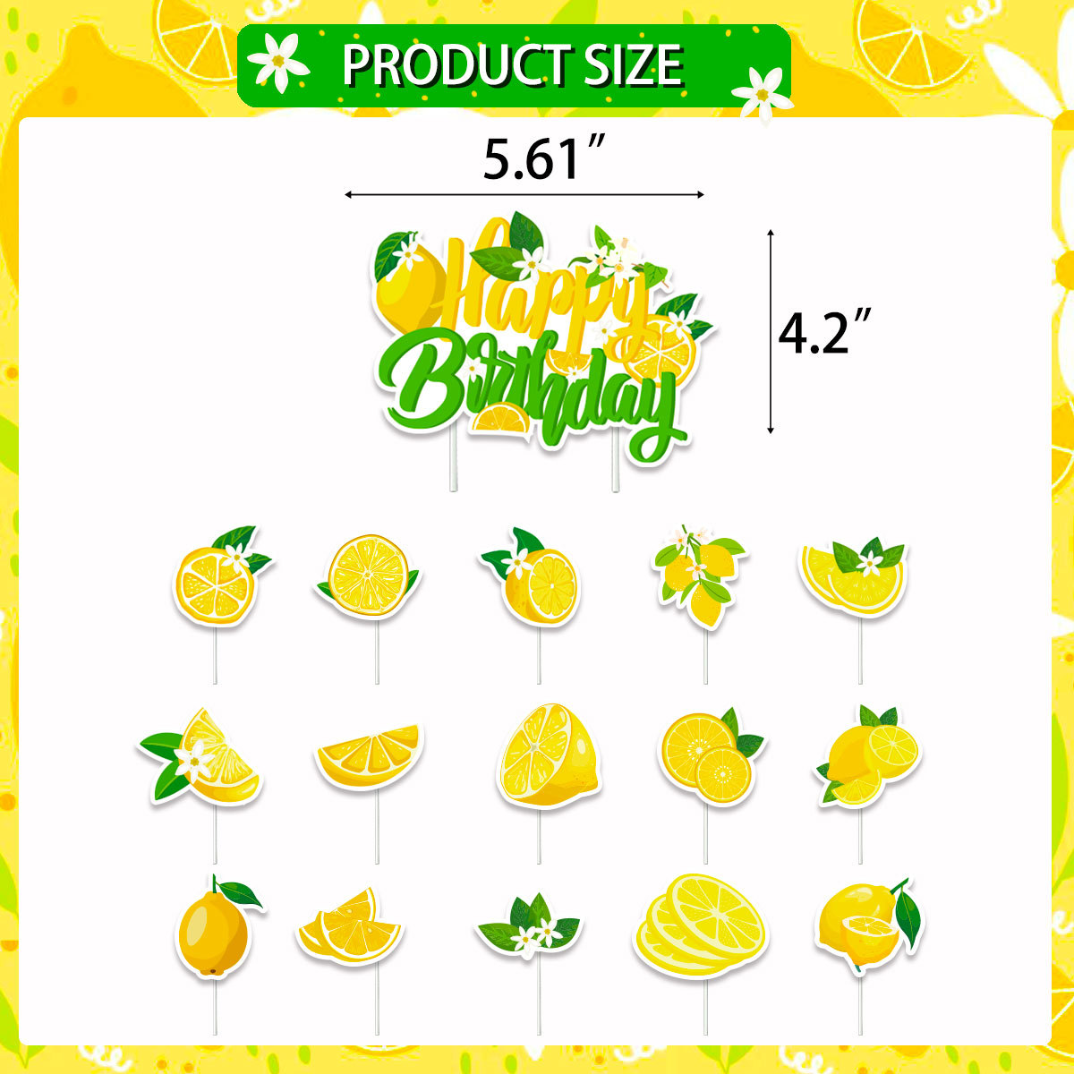 Lemon Cupcake Toppers Summer C - Baby Food Ideas ulasan dan harga