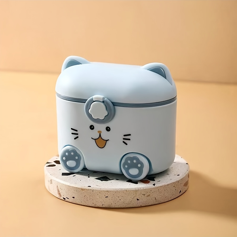 Cute Cat Milk Powder Container - Baby Food Glass Jar ulasan dan harga