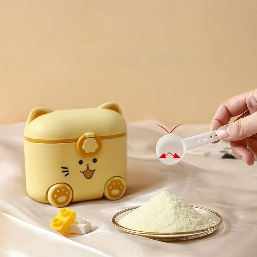 Cute Cat Milk Powder Container - Baby Food Glass Jar ulasan dan harga