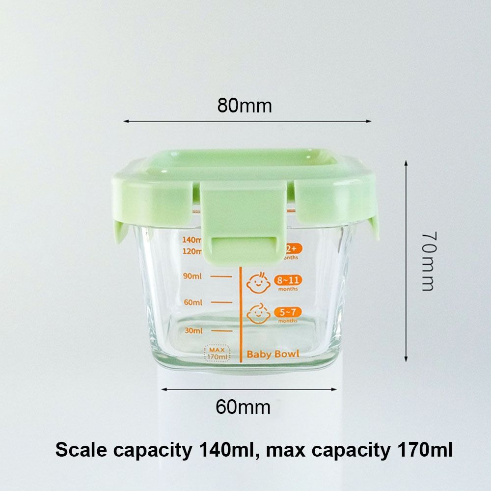 New 170ml Food Storage Box Fro - Baby Food Jars Glass ulasan dan harga