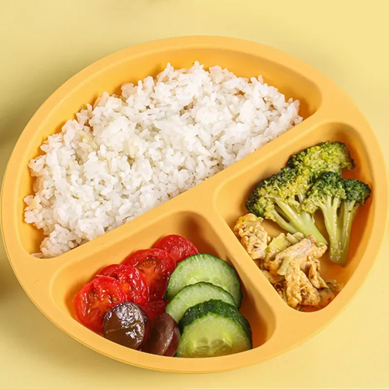 3Pcs Silicone Baby Feeding Set - Plate Suction Toddler ulasan dan harga