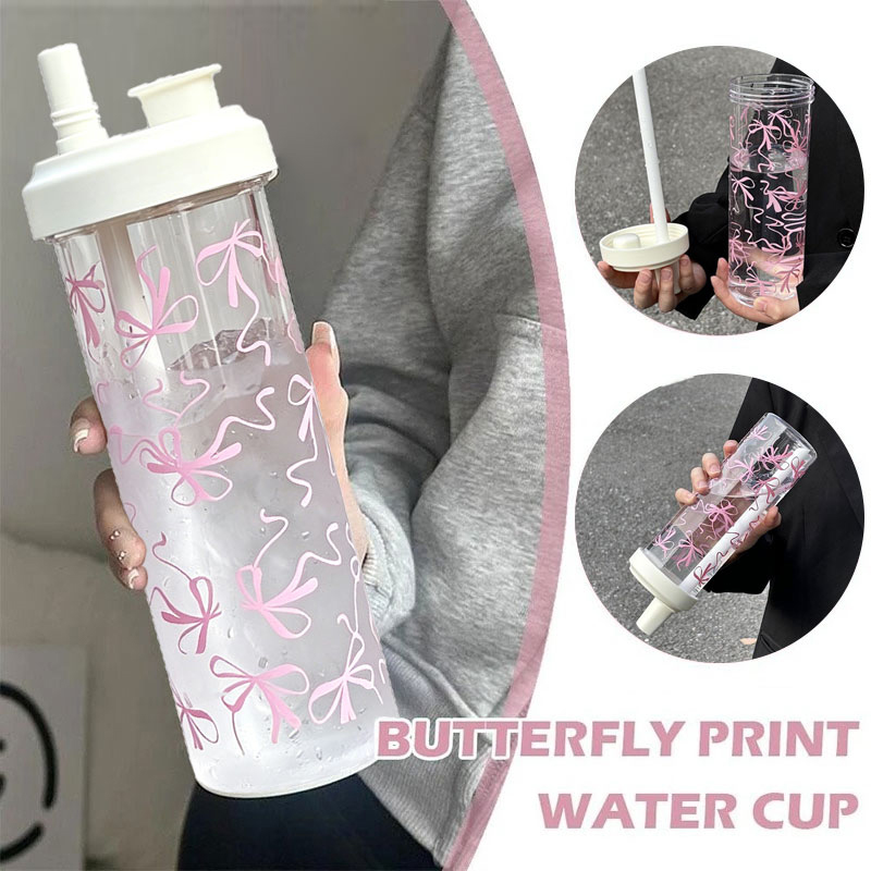 Leak-proof  Water Cup 750ml La - Training Cup Straw ulasan dan harga