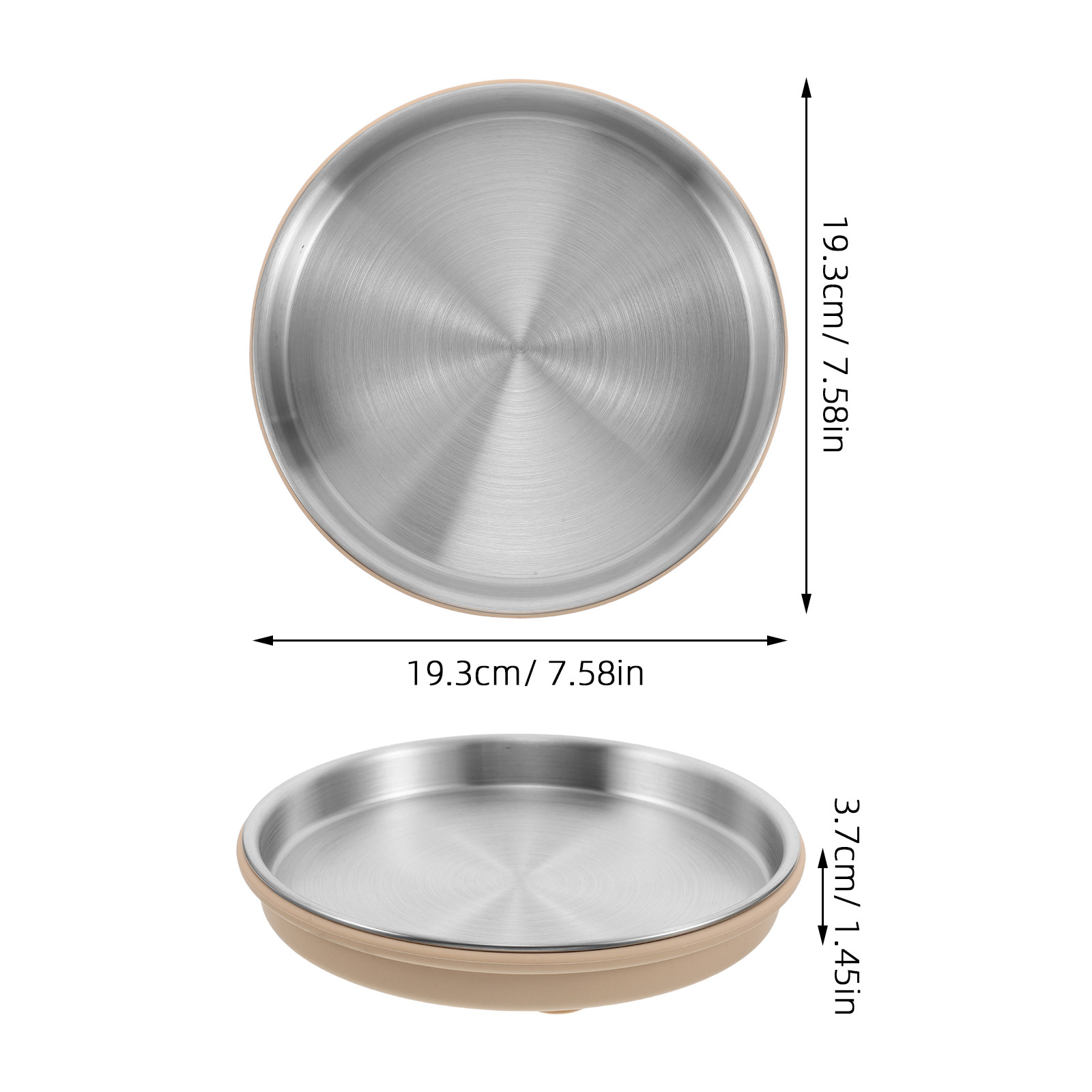 Stainless Steel Baby Feeding P - Plate Suction Toddler ulasan dan harga