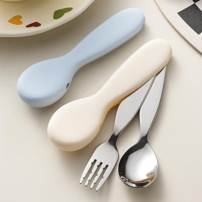 Stainless Steel Toddler Spoon  - Self Feed Spoon ulasan dan harga