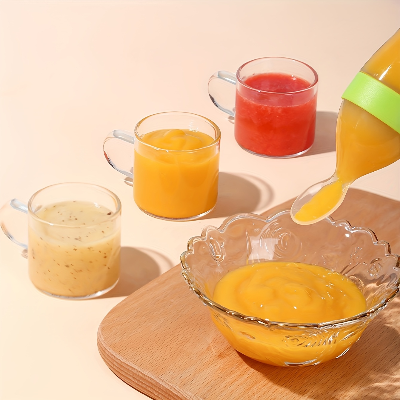 9pcs Feeding Cutlery:1 Silicon - Baby Food Vegetables ulasan dan harga
