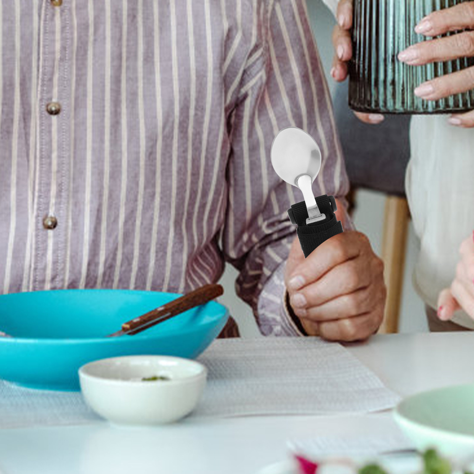 Adaptive Utensil Stainless Ste - Self Feed Spoon ulasan dan harga