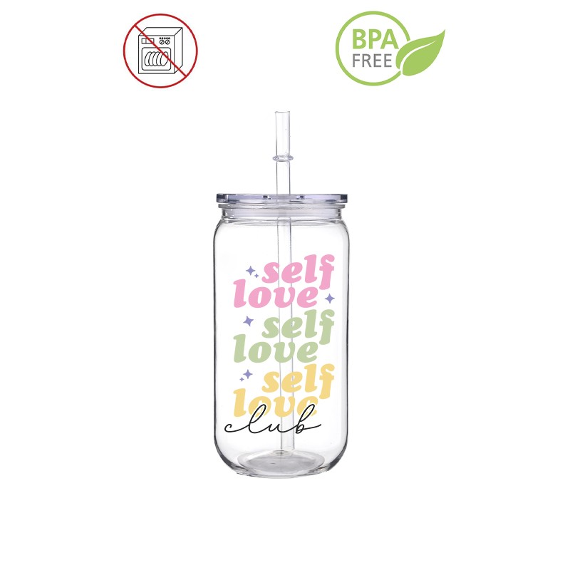 Self Love Colorful Fashin Gril - Training Cup Straw ulasan dan harga