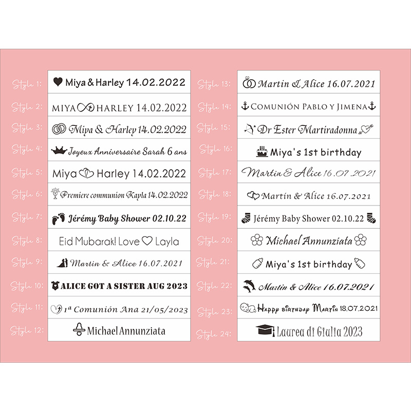100pcs Personalized Colored Wo - Baby Food Ideas ulasan dan harga