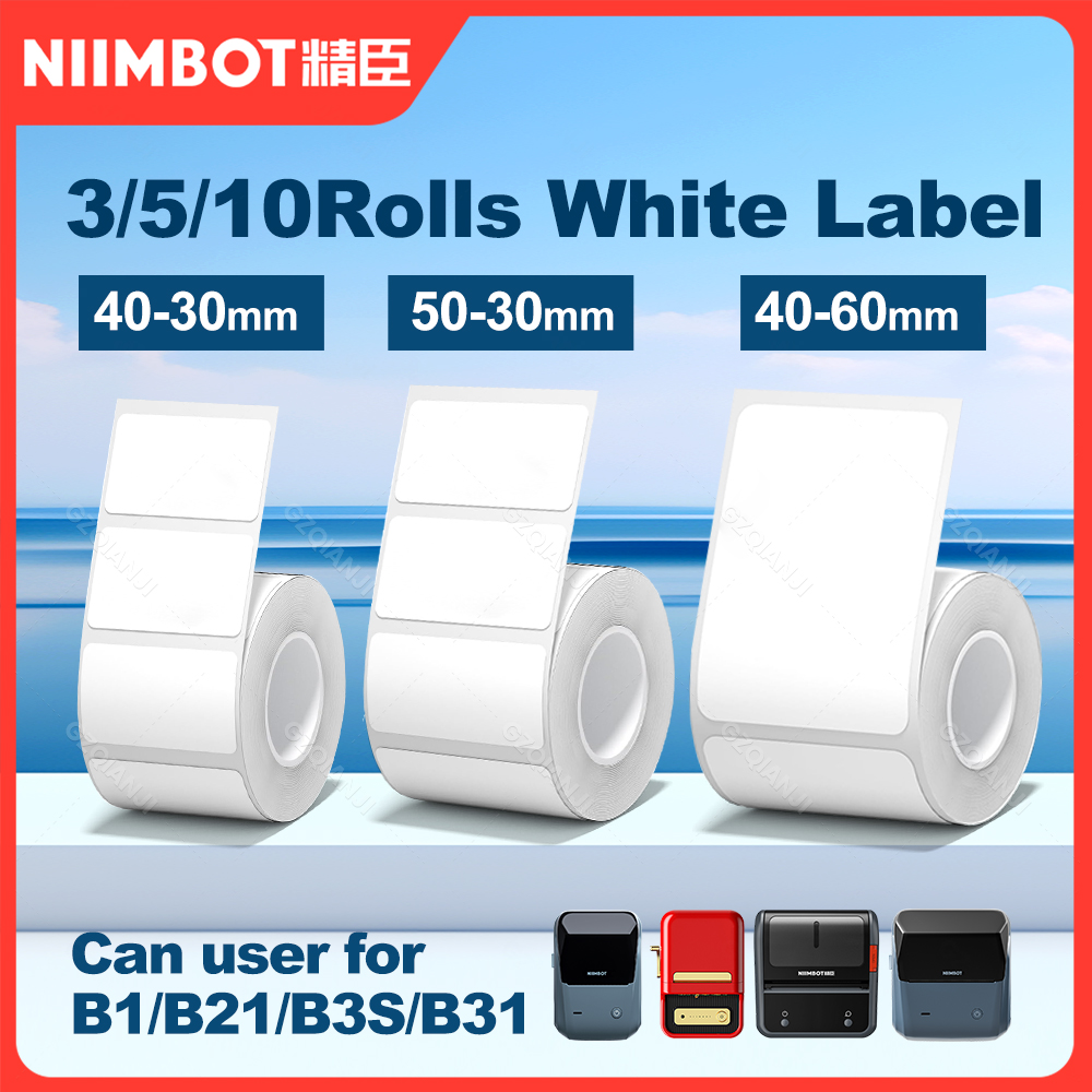 3/5/10 NiiMBOT White Label Pap - Baby Food Label ulasan dan harga